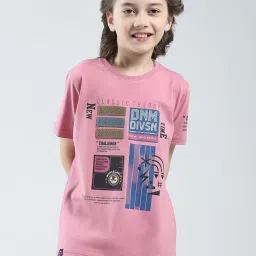 Monte Carlo Boys Pink Printed Regular Fit T-Shirt image 2