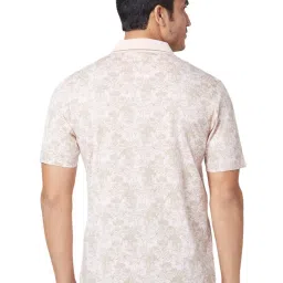 ColorPlus Brown Cotton Classic Fit Printed Polo T-Shirt image 2