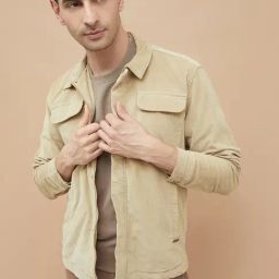 Code by Lifestyle Beige Regular Fit Jacket-picture-28