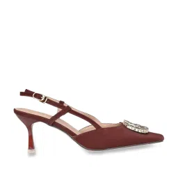 Ronnie Grey Women's Wine Back Strap Stilettos image 2