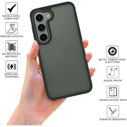 Sprig Translucent Back Cover for SAMSUNG Galaxy S23 5G (Black) image 2