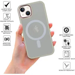 Sprig Back Cover for iPhone 13 (White) image 2