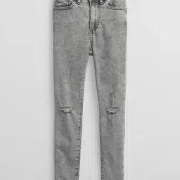 GAP Girls Grey Straight Fit Solid Jeans-picture-31