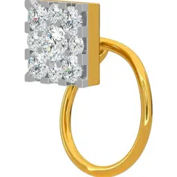 Kisna Diamond & Gold Jewellery 18k Gold & Diamond ZuriNosepin for Women image 4