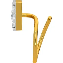 Kisna Diamond & Gold Jewellery 18k Gold & Diamond ZuriNosepin for Women image 5