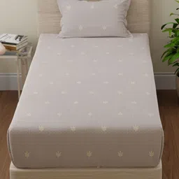 Huesland Cotton Single Bed Size Bedsheet With 1 Pillow Covers 1.73m X 2.36m-picture-23
