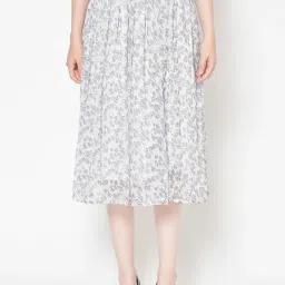 Scorpius White Floral Skirts-picture-27