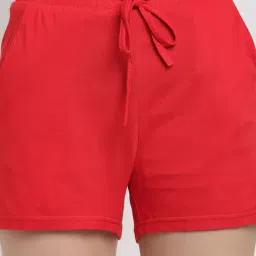 BRINNS Red Regular Fit Mid Rise Shorts image 5