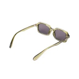 SALTY Unisex Black Lens & Green Rectangle Sunglasses image 5