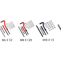 Cuthard RCWKMM Thread Repairing Workshop Kit (M5+M6+M8+M10+M12) - 140 Pcs (Rapi-Coil) image 3