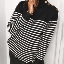 Mast & Harbour Women Striped Pullover image 5