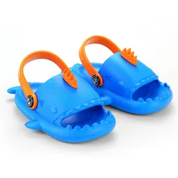 HOPPA SWEDEN Fish Designed Slingback Clogs - Royal Blue & Orange-picture-27