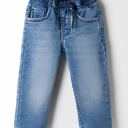 RUFF Denim Woven Full Length Washed Jeans - Blue-picture-13