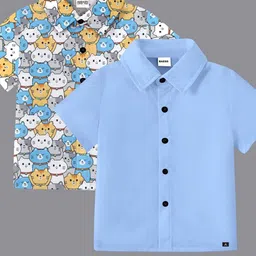 BAESD Boys Classic Opaque Formal Shirt-image-59