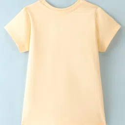 Teddy Sinker Half Sleeves T-Shirt Kitty Print - Light Beige image 2