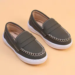 Babyoye Slip on Loafers - Olive Green image 2