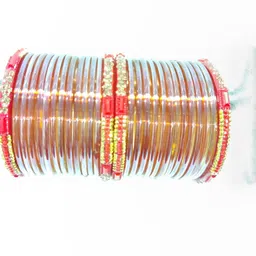 SAVORADE Set Of 28 Gold Glass Bangle-picture-40