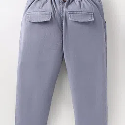 ToffyHouse Chambray Woven Full Sleeves Boat Printed Party Shirt & Trouser Set With Bow & Suspender - Yellow image 5