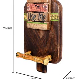 AAKRITI ART CREATIONS Towel Holder Handcrafted Tribal Art (7x2.2x9.6) image 5