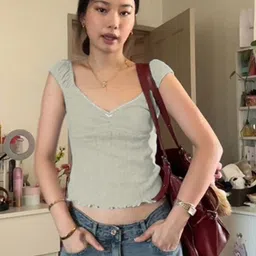 StyleCast x Revolte Sweetheart Neck Regular Top-image-7