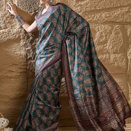 Anouk Bagh Silk Blend Bagh Saree image 2