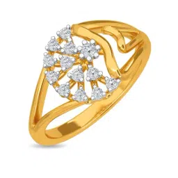 Kisna Diamond & Gold Jewellery Shawna 14k (585) Diamond & Gold Ring For Women-picture-29