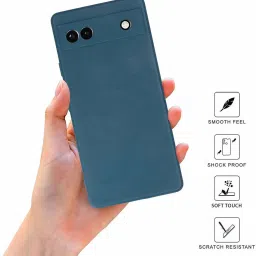 Sprig TPU Matte Back Cover for GOOGLE PIXEL 6A (Blue) image 2