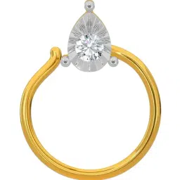 Kisna Diamond & Gold Jewellery 14k Gold & Diamond RaeganNosepin for Women-picture-14