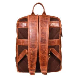 SASSORA UNFOLD Tan Leather Large Backpack - 55 Ltrs image 2
