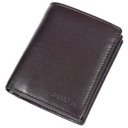 SASSORA ARIA Brown Leather Bi-Fold Wallet image 2