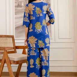 ME & MY Printed Round Neck Top & Palazzos Co-Ords image 4