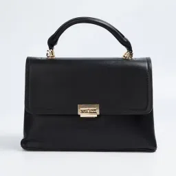 Ginger by Lifestyle Black Solid Handbag-picture-20