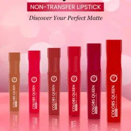 Colors Queen Totally Matte Non Transfer Liquid Lipstick Cosmo - 7.5 gm image 4