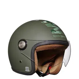 Royal Enfield Chopper MLG Open Face Helmet Battle Green - XL-picture-21