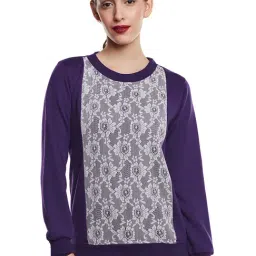 Belle Fille Purple Lace Sweatshirt-picture-19