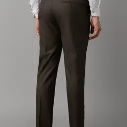 Louis Philippe Brown Slim Fit Trousers image 2