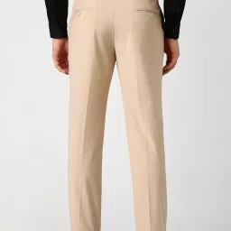 Van Heusen Beige Slim Fit Trousers image 2