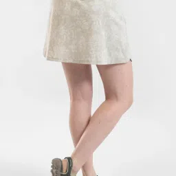 Quechua By Decathlon Beige Regular Fit Printed Skorts image 2