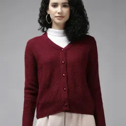 Cayman Maroon Crochet Pattern Cardigan-picture-11