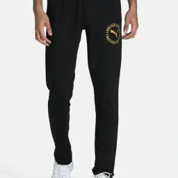Puma Black Cotton Slim Fit Trackpants-picture-43