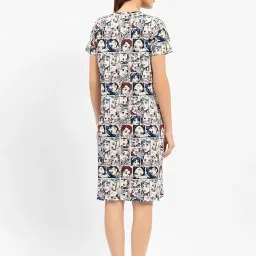 MADAME M Secret Multicolor Cotton Printed Night Dress image 2