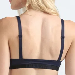 Calvin Klein Underwear Blue Shadow Solid Regular Fit Bra image 2