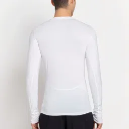 Adidas White Fitted Sports T-Shirt image 2