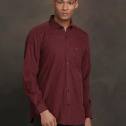 Turtle Maroon Slim Fit Shirt-picture-9