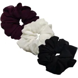 OOMPH Blue Georgette Scrunchie image 2