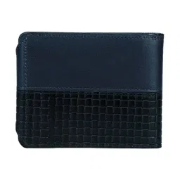Scharf Blue Leather Rfid Bi-fold Wallet For Men image 2
