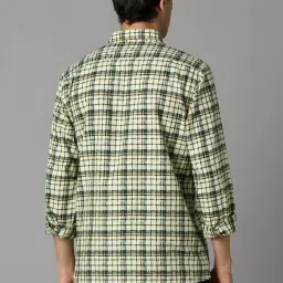 Louis Philippe Multicolored Cotton Slim Fit Checks Shirt image 2