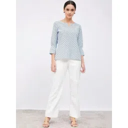 SALT Attire White Lupin Formal Side Zip Pant image 4