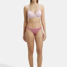 Jockey 1819 Women's Wirefree Padded Microfiber Nylon Full Coverage Multiway Styling T-Shirt Bra image 4