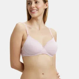 Jockey 1819 Women's Wirefree Padded Microfiber Nylon Full Coverage Multiway Styling T-Shirt Bra image 5